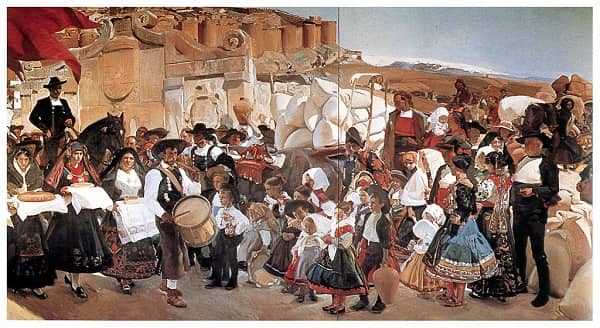 Castilla la fiesta del pan por Joaquín Sorolla 1