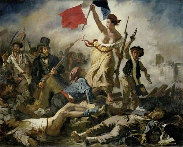 La Libertad guiando al pueblo, de Ferdinand-Victor-Eugène Delacroix (1830)