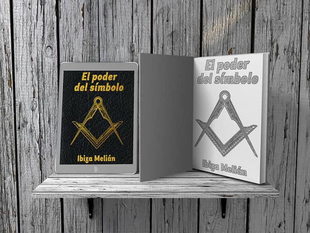 Escuadra y compás en el booktrailer del libro de la escritora Ibiza Melián, El poder del símbolo