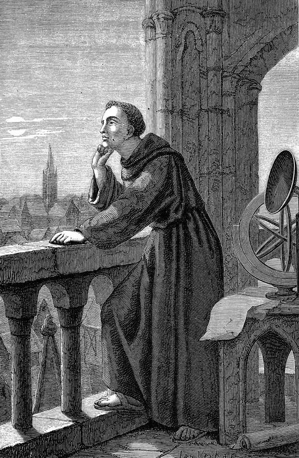 El franciscano Roger Bacon era un gran aficionado a la alquimia